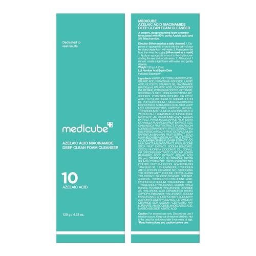 image:imagemedicube Facial Cleanser Azelaic Acid Capsule Foam Cleanser Pack of 2423 Fl Oz Pack of 2