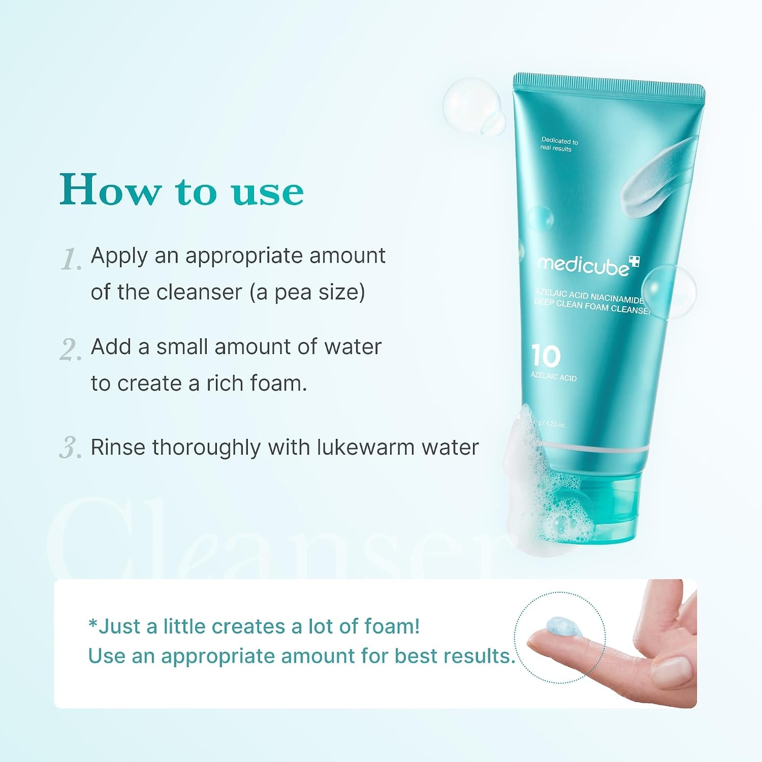 image:imagemedicube Facial Cleanser Azelaic Acid Capsule Foam Cleanser Pack of 2423 Ounce