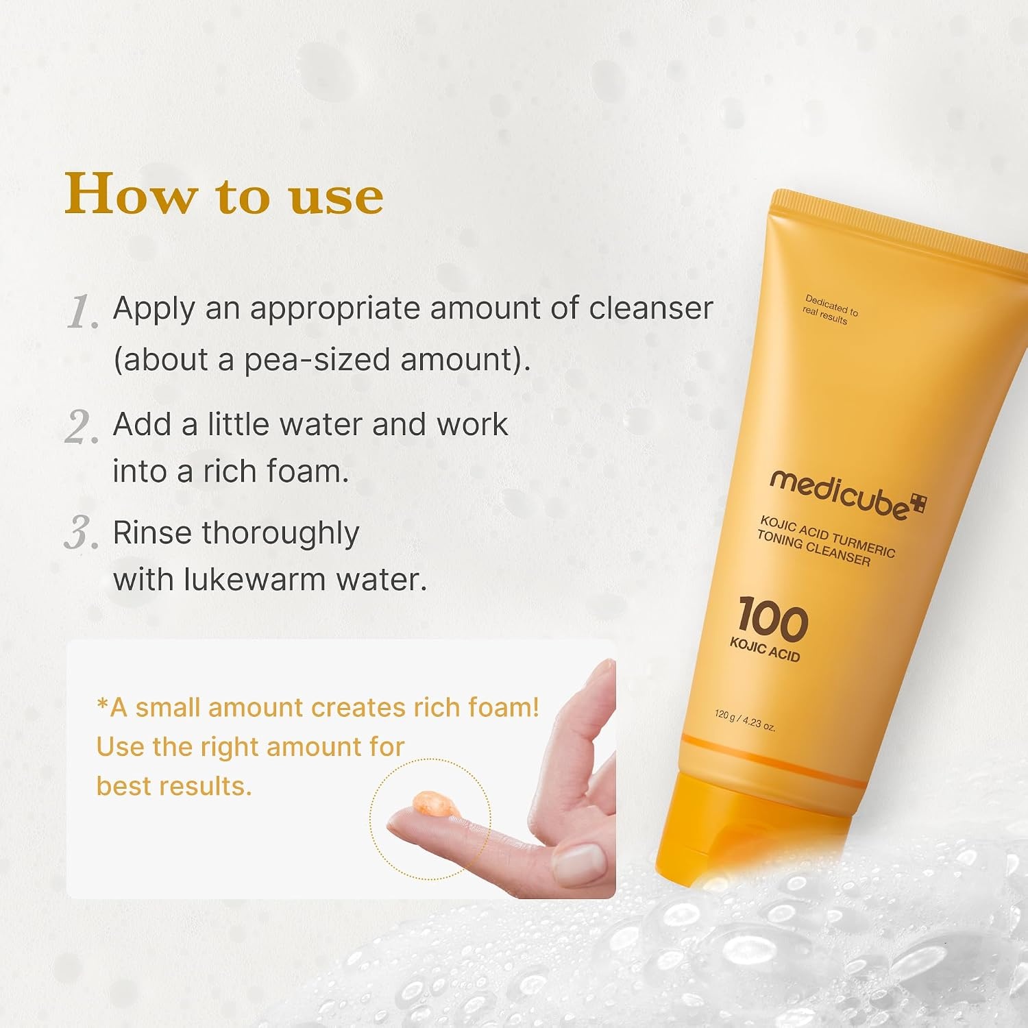 image:imagemedicube Facial Cleanser Azelaic Acid Capsule Foam Cleanser Pack of 2423 Ounce