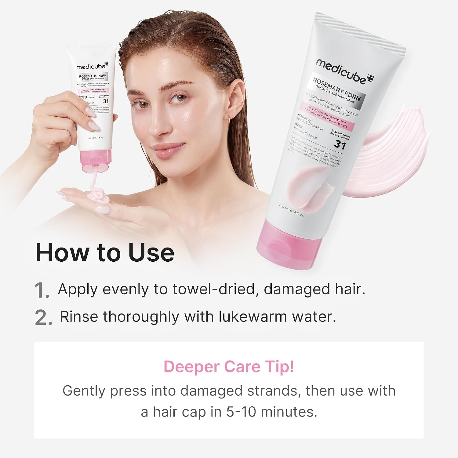 image:imagemedicube Ultimate Hair Care Set Shampoo Hair Mask Detangling Spray Oil