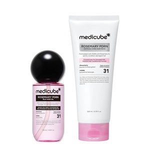 medicube Bergamot Musk Scent & Shine Set, Rosemary PDRN Hair Mask & Oil