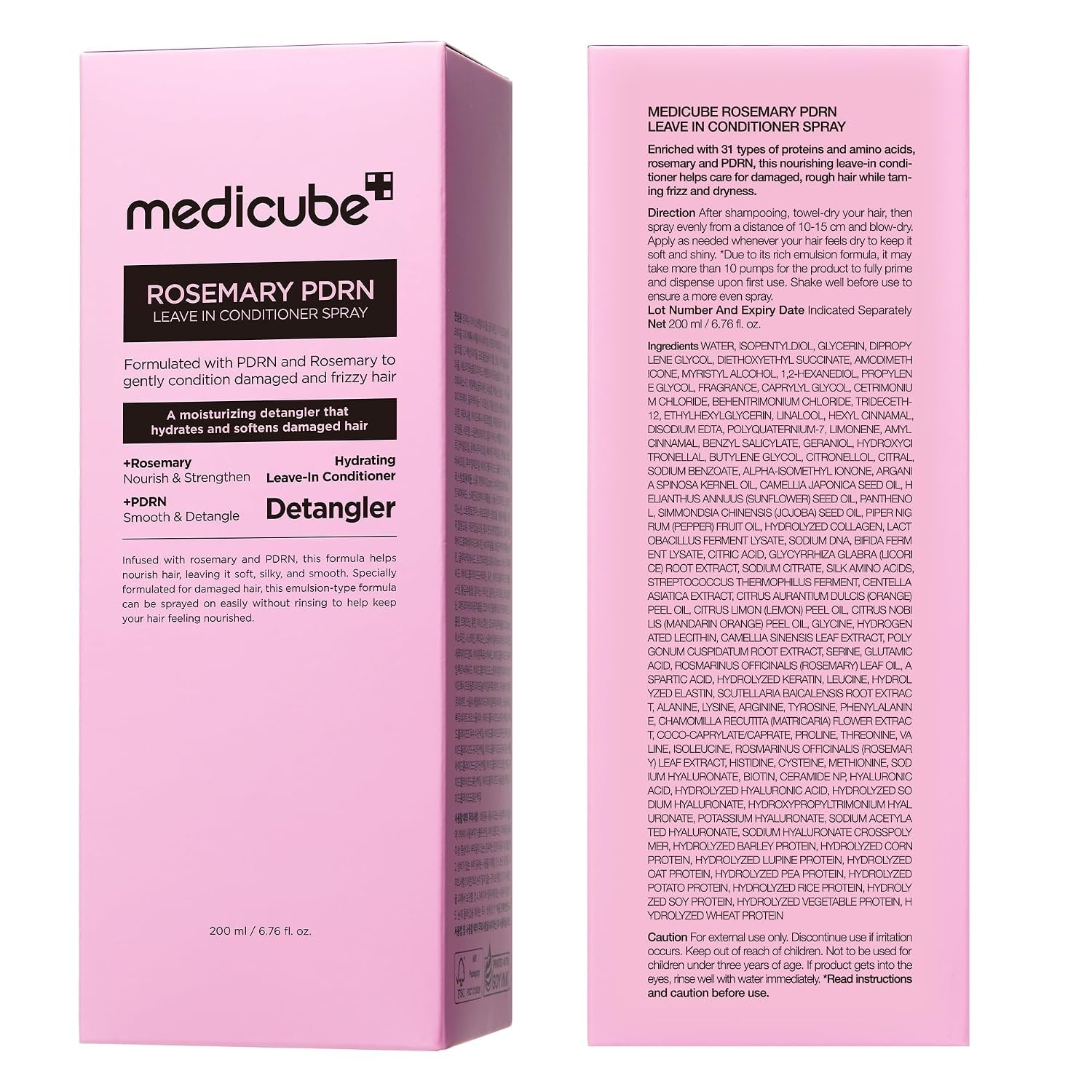 image:imagemedicube Rosemary PDRN Leave in Conditioner Spray DoItAll Detangler