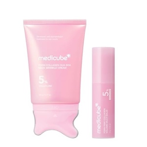 medicube PDRN Sculpt & Plump Duo – Gua Sha Wrinkle Cream and Volume Multi Balm Stick