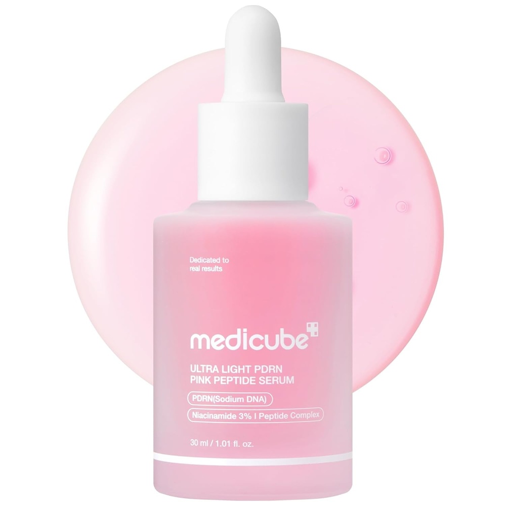 image:imagemedicube PDRN Pink Peptide Serum with Salmon DNA Ultra Light Hydrating Serum with Hyaluronic Acid FastAbsorbing Glow Care for Skin Clarity Korean Skincare 371 fl Oz Pack of 2Ultra Light PDRN