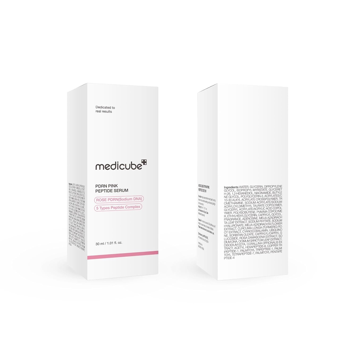 image:imagemedicube PDRN Pink Peptide Serum with Salmon DNA Ultra Light Hydrating Serum with Hyaluronic Acid FastAbsorbing Glow Care for Skin Clarity Korean Skincare 371 fl Oz Pack of 2Rose PDRN Vegan