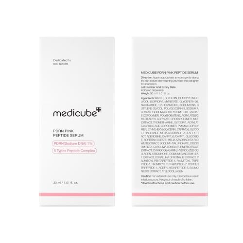 image:imagemedicube PDRN Pink Peptide Serum with Salmon DNA Ultra Light Hydrating Serum with Hyaluronic Acid FastAbsorbing Glow Care for Skin Clarity Korean Skincare 371 fl Oz Pack of 2Salmon DNA PDRN