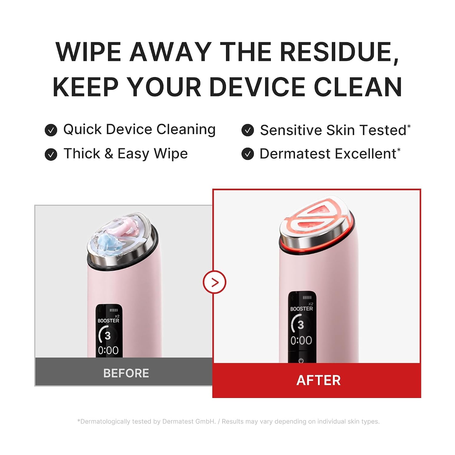 image:imagemedicube Beauty Device Cleaning Wipes Easy Cleaning for Fresh Device Care