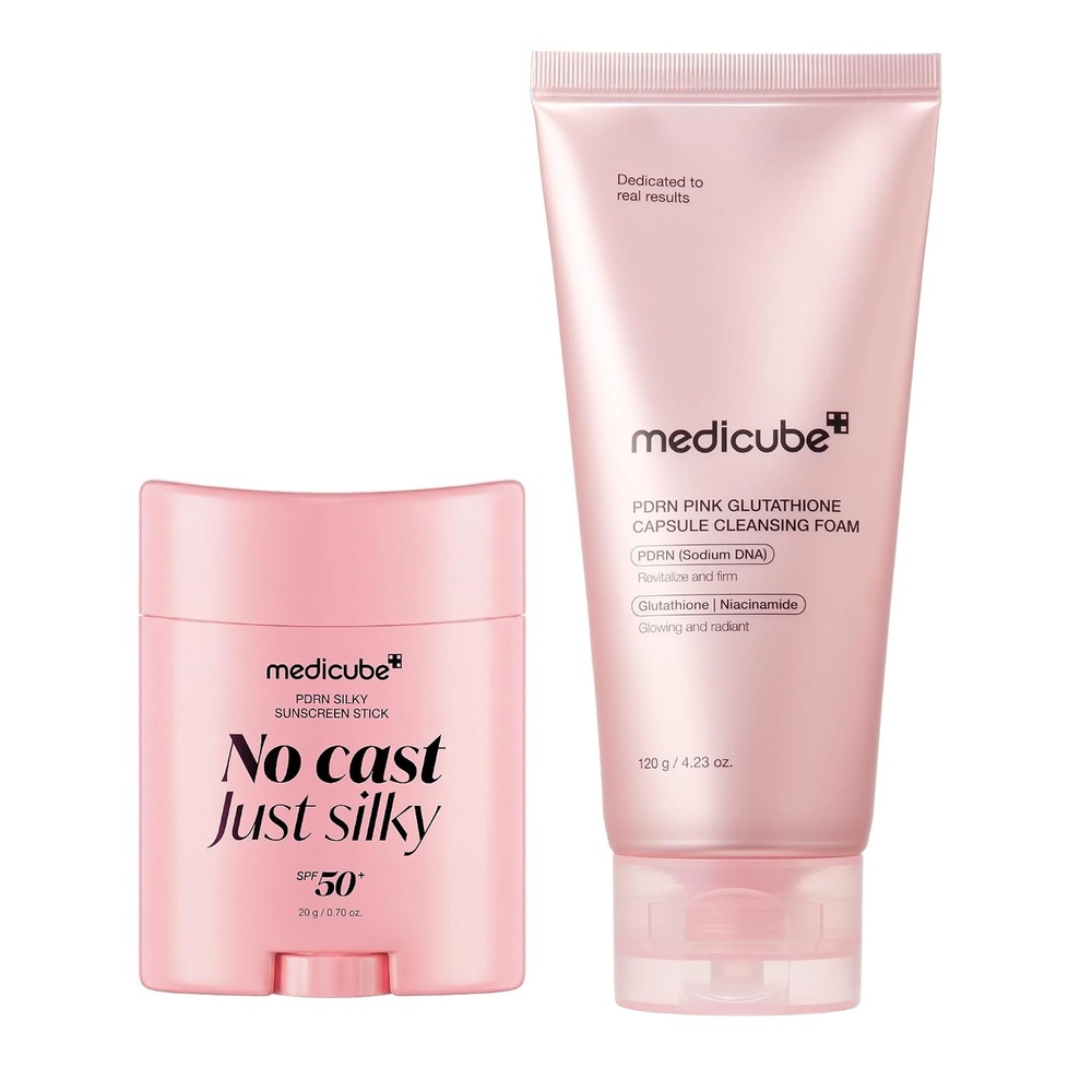 image:imagemedicube PDRN Sun amp Cleanse Duo PDRN Sun Stick and Capsule Foam Cleanser