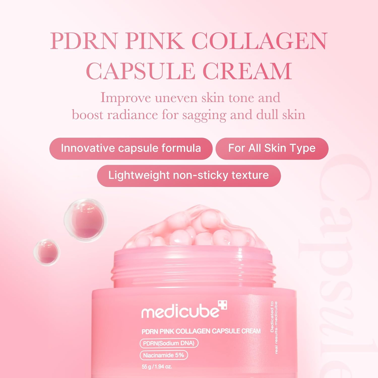 image:imagemedicube PDRN Face amp Neck Firming Duo Gua Sha Cream and Capsule Cream
