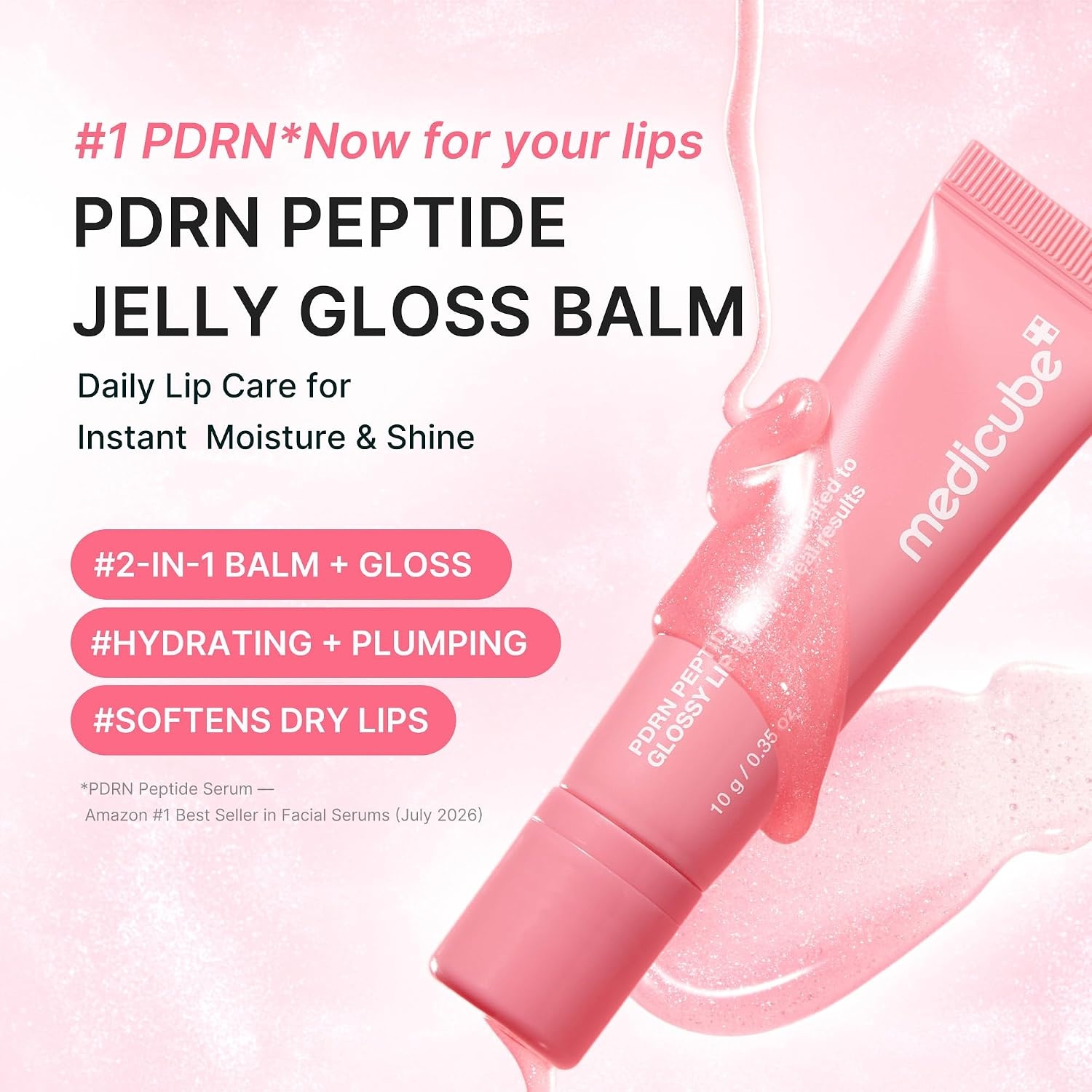 image:imagemedicube PDRN Peptide Glossy Lip Balm Hydrating Plumping Gloss 035 oz