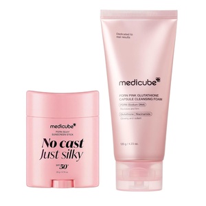 medicube PDRN Sun & Cleanse Duo: PDRN Sun Stick and Capsule Foam Cleanser