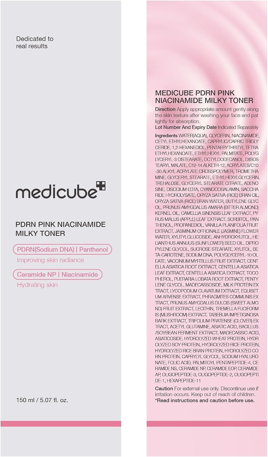 image:imagemedicube PDRN Toner Salmon DNA Milky Toner Korean Skincare 507 floz Pack of 3Salmon PDRN Milky