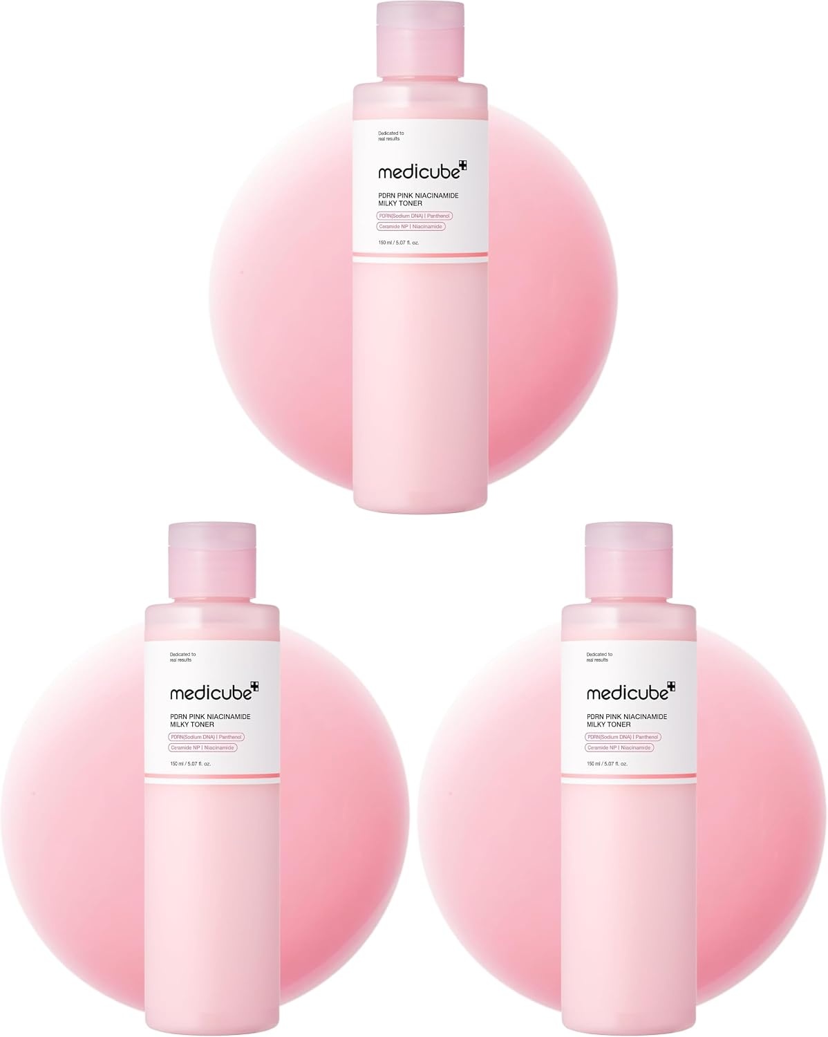 image:imagemedicube PDRN Toner Salmon DNA Milky Toner Korean Skincare 507 floz Pack of 3Salmon PDRN Milky