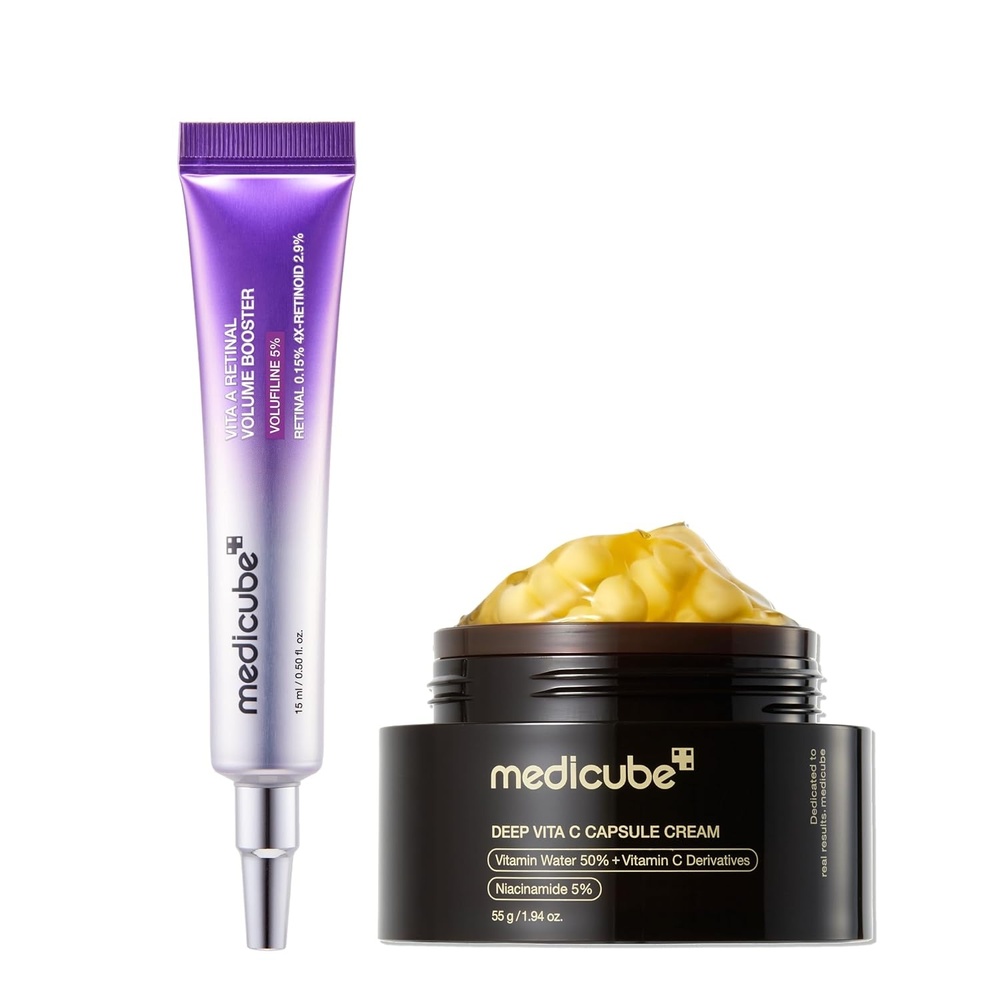 image:imagemedicube Retinal Vitamin Glow Duo Deep Vita Capsule Cream Retinal Serum