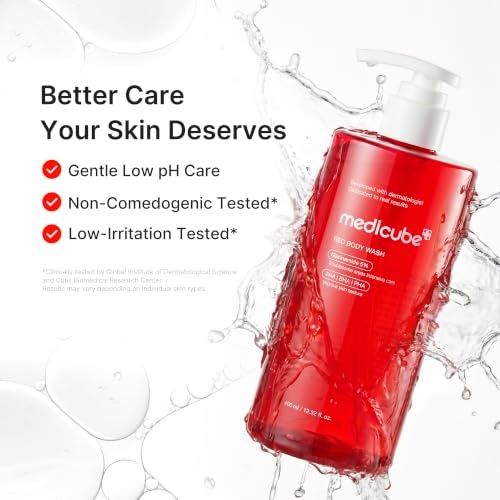 image:imagemedicube Clear Body Essentials Duo Red Body Wash and HOCI Body Peel Shot