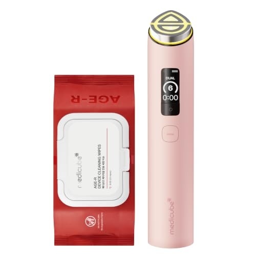 image:imagemedicube Device Care Duo Device Cleansing Wipes and Booster Pro X2 Pink