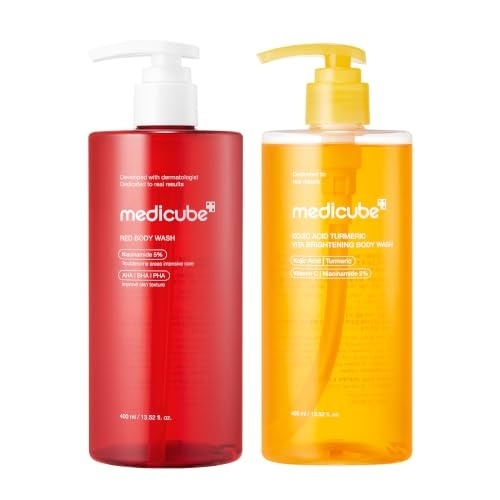 image:imagemedicube Clear amp Smooth Body Wash Duo Kojic and Red Body Wash