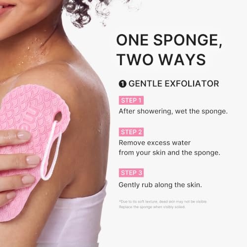 image:imagemedicube Clarifying Back amp Chest Duo Red Body Wash and Body Shower Sponge