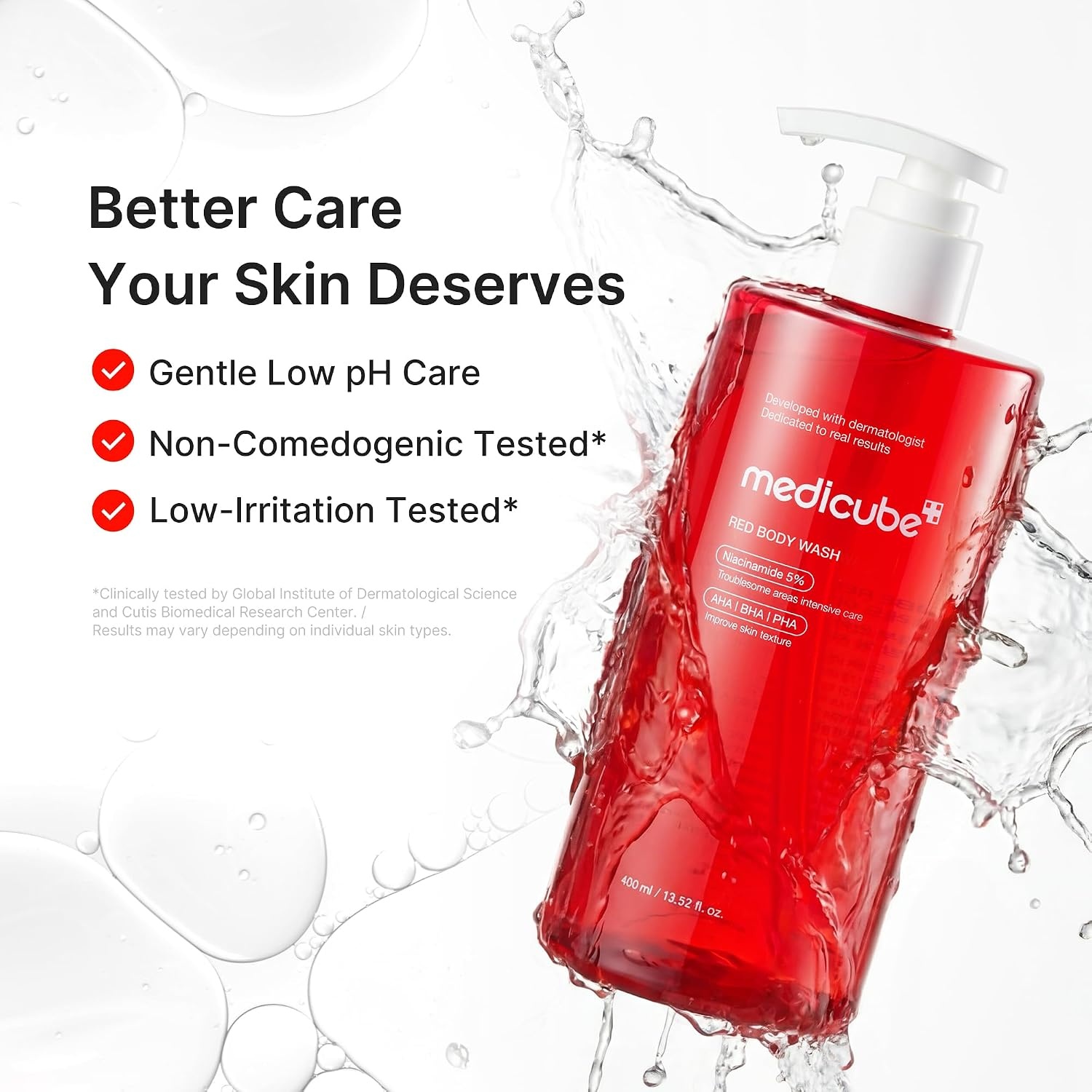 image:imagemedicube Clear amp Smooth Body Wash Duo Kojic and Red Body Wash
