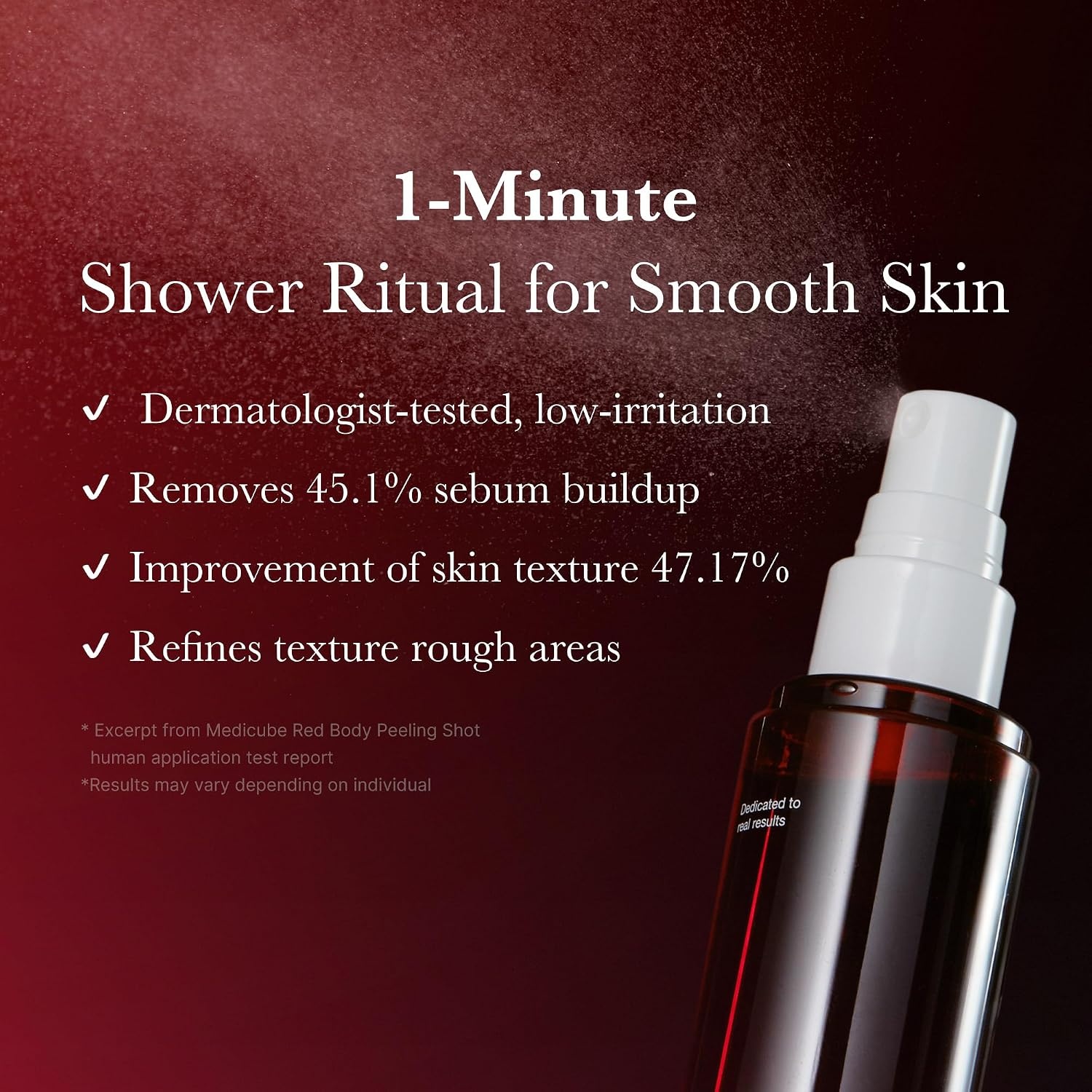 image:imagemedicube Red body glow essentials Red Body Wash and Body Peeling Shot