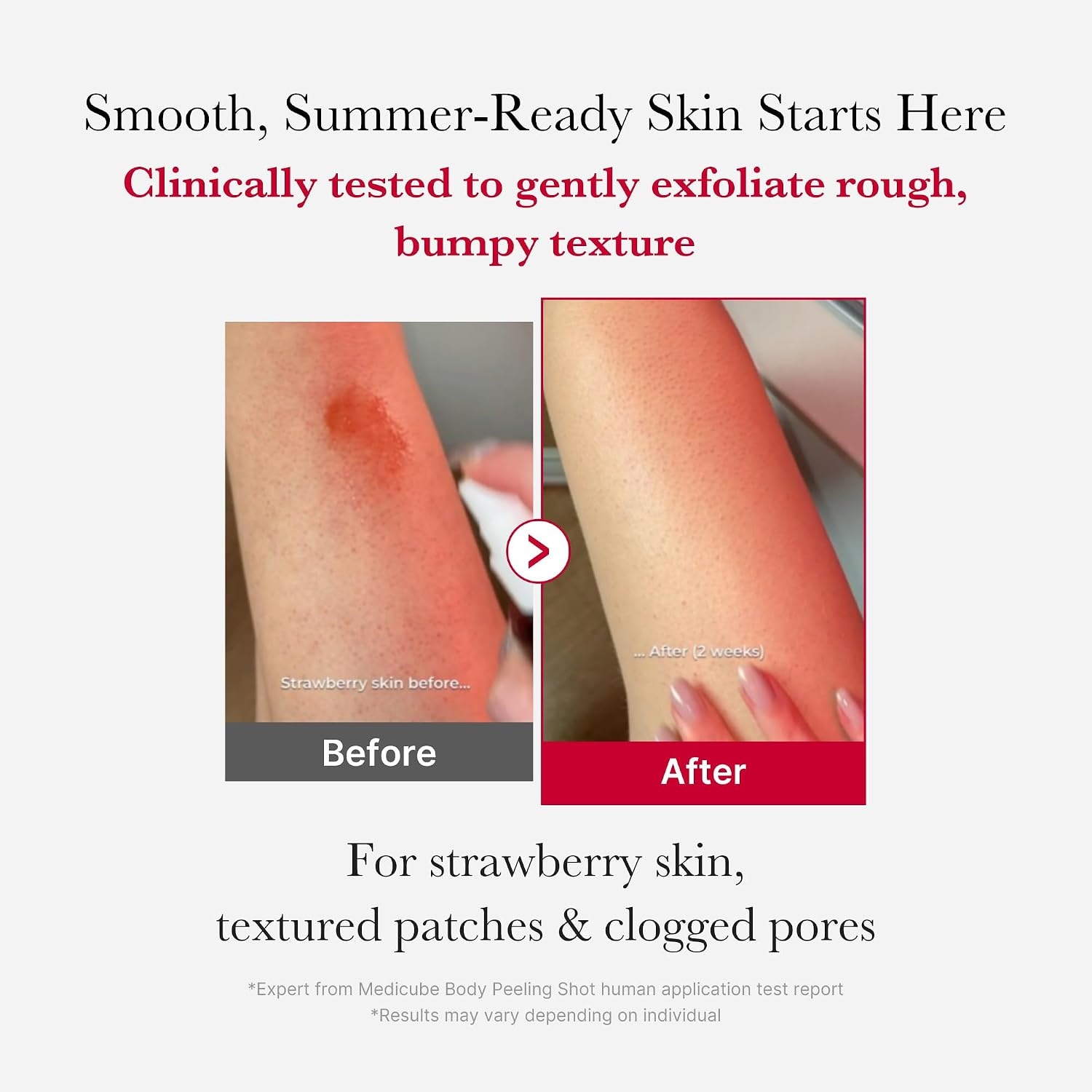 image:imagemedicube Red body glow essentials Red Body Wash and Body Peeling Shot